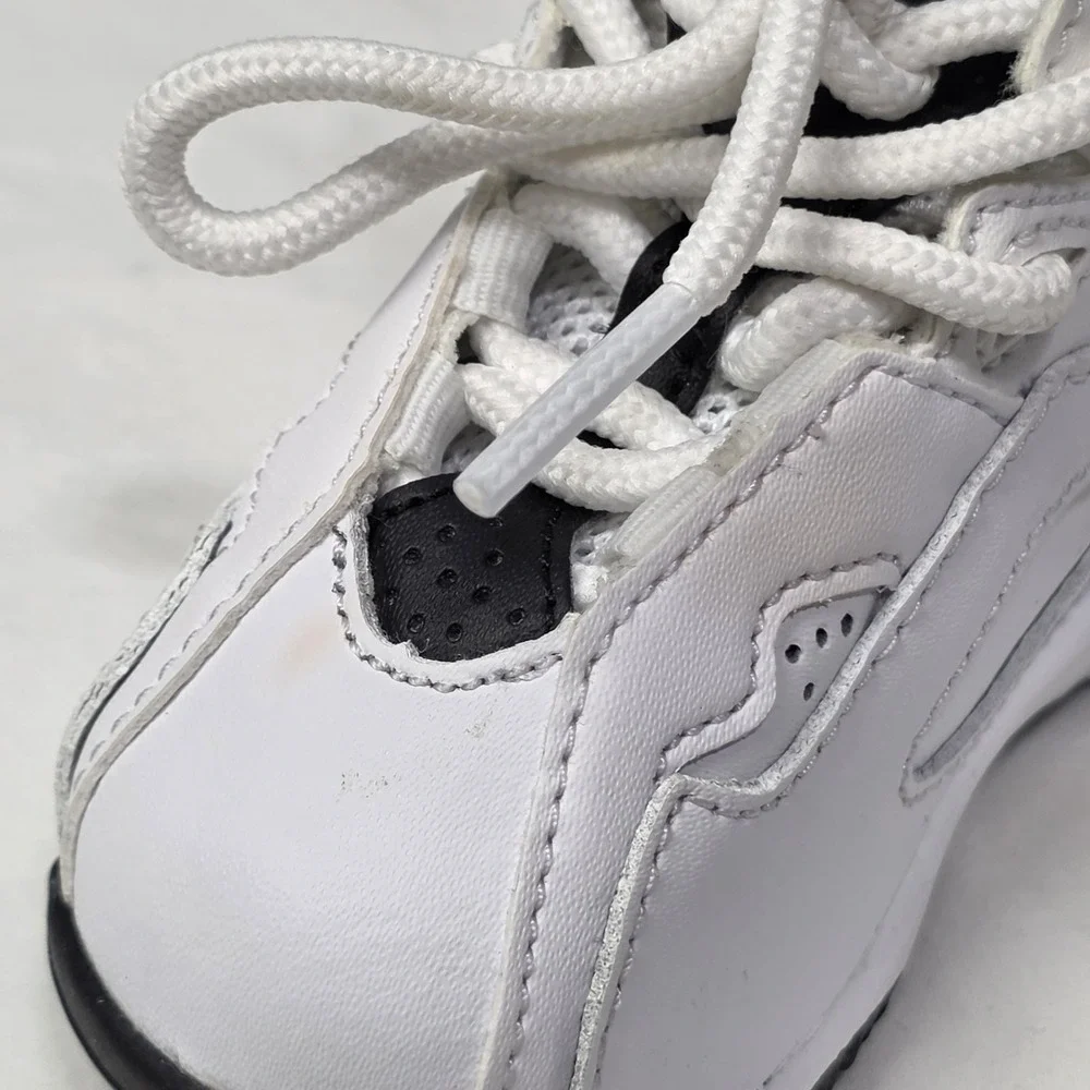 Air Jordan True Flight TD in the White/Gym Red/Black-Wolf Grey - Baby Size 4C